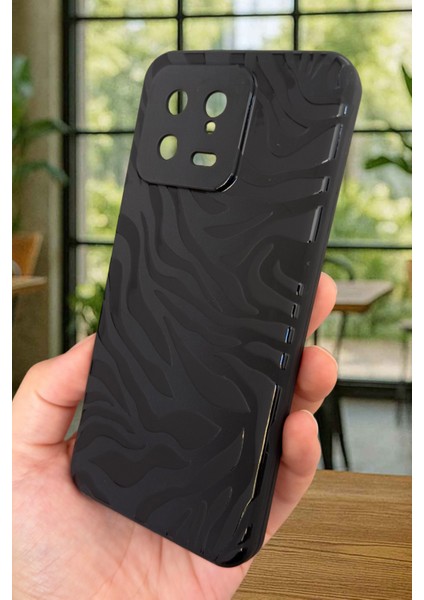 Xiaomi Mi 13 Uyumlu Zebra Desenli Silikon Darbe Emici Klasik Korumalı Rubber Kılıf fırsatları
