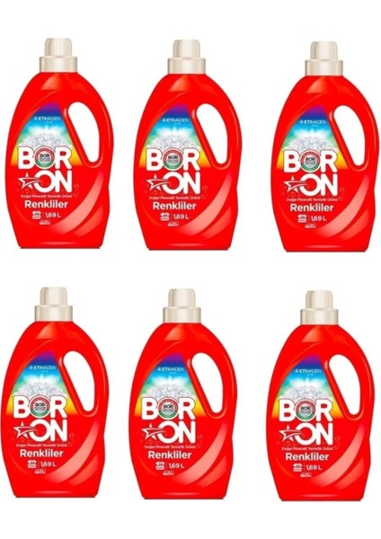 Doğal Renkler Sıvı Deterjan 26 Yıkama 1690 ml x 6 Adet