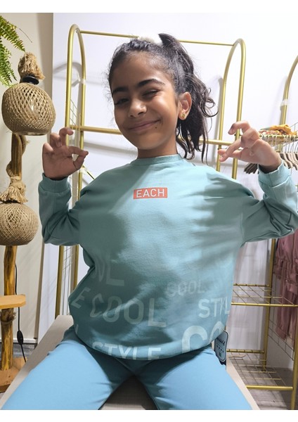 Erkek Kız Çocuk Alt Üst Takım Unisex Uzun Kollu Eşofman Rahat Spor Şık Modern Tasarım Ribanalı modelleri