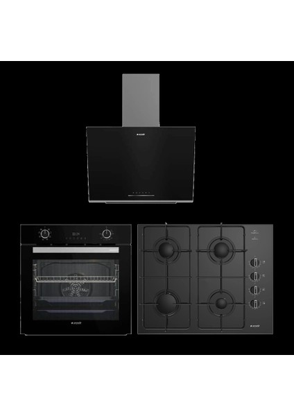 Smart Siyah Ankastre Set