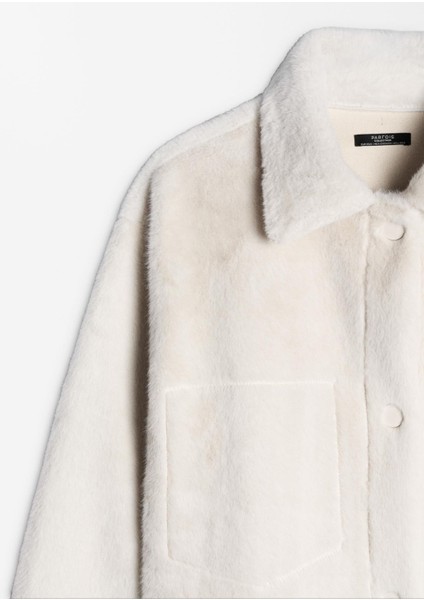 Kürk Görünümlü Cepli Uzun Kaban fırsatları