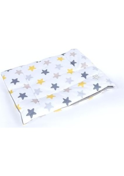Bebek El Yapımı Yıldız Desenli Alt-Aç Minderi ve Yastığı (Desen 2)