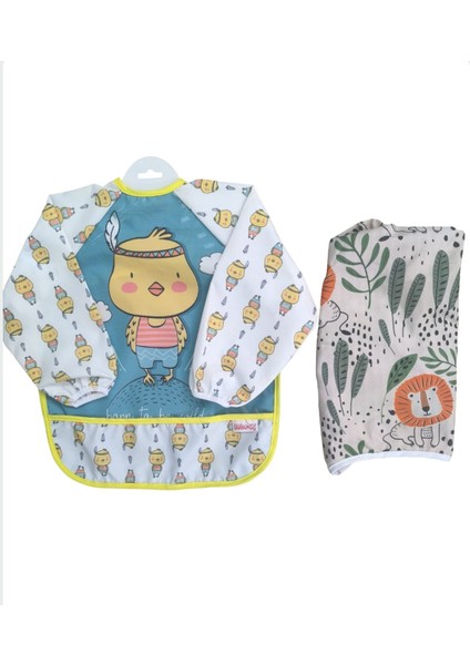 Laura Baby Uzun Kollu Sıvı Geçirmez Mama ve Aktivite Önlüğü modelleri