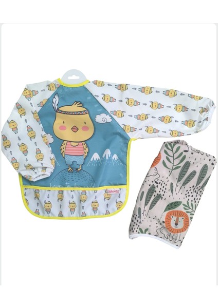 Laura Baby Uzun Kollu Sıvı Geçirmez Mama ve Aktivite Önlüğü