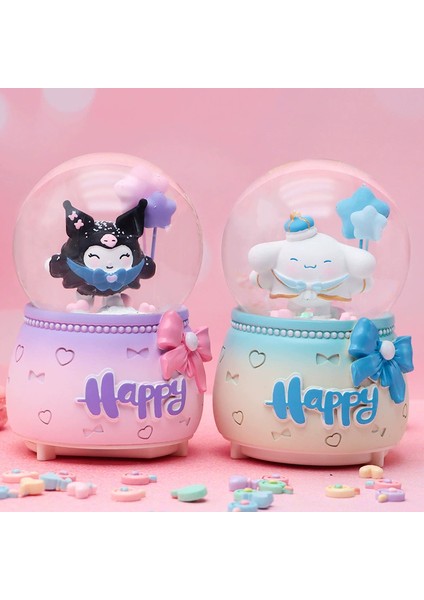 Işıklı Happy Tasarım Orta Boy Işıklı Müzikli Kar Küresi fırsatları