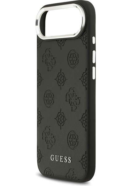 iPhone 17 Air Kılıf Guess Lisanslı M-Safeli Sıcak Baskılı Klasik Yazı Logolu Pu Deri Peony Siyah indirimleri