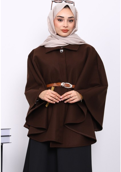 Kahverengi Kemerli Kaşe Panço