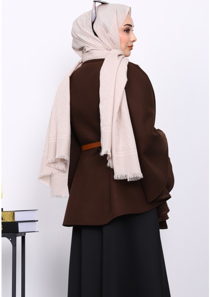 Kahverengi Kemerli Kaşe Panço fırsatları