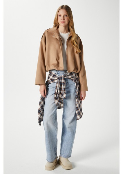 Kadın Rodney Süet Etkili Taba Bomber Ceket fiyatları