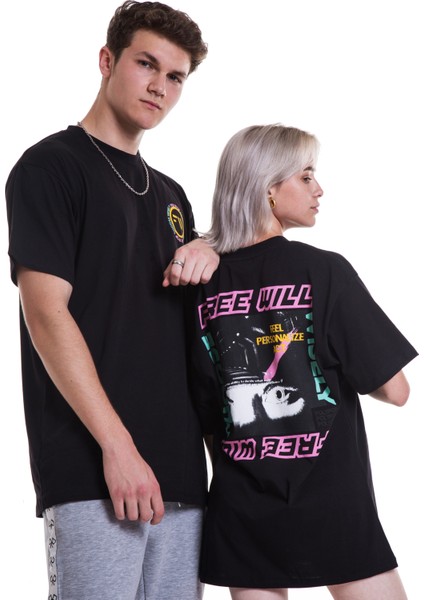 Free Will Siyah Regular Fit T-Shirt fiyatları