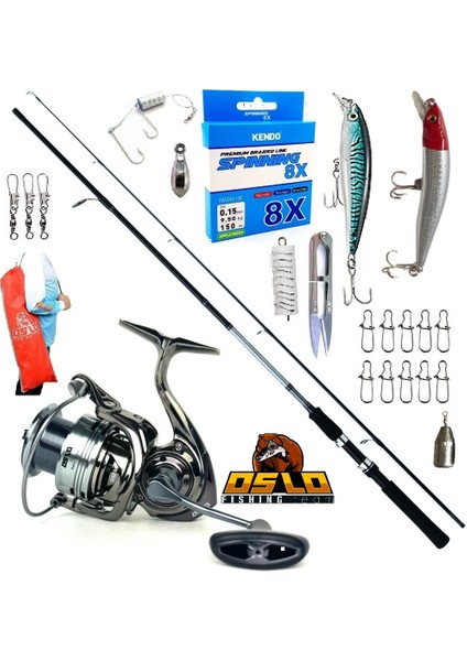 Next 4000 240CM 20-40GR Daiwa Sweepfire Rapala Maket Balık Spin Olta Takımı Seti