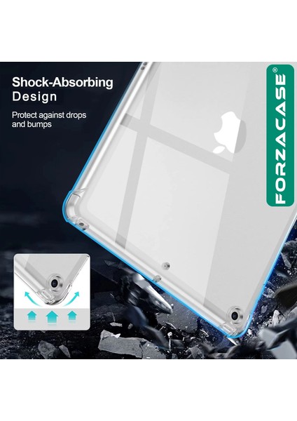 iPad 7. Nesil 10.2 Inch 2019 A2200 A2198 ile Uyumlu Anti Shock Silikon Kılıf Şeffaf FC014 fırsatları
