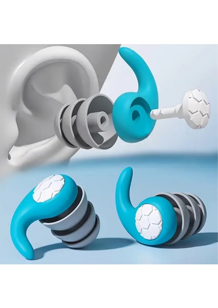 3 Katmanlı Yumuşak Silikon Kulak Tıkacı – Sökülüp Takılabilir, Yıkanabilir ve Yeniden Kullanılabilir Tasarım | Su Geçirmez, Gürültü Azaltıcı, Yüzme, Banyo, Dalış ve Uyku Için Ideal Kulak Koruyucu modelleri