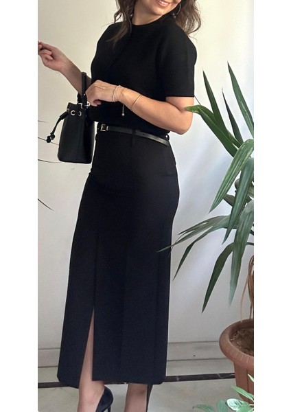 Kadın Siyah Kalem Etek indirimleri