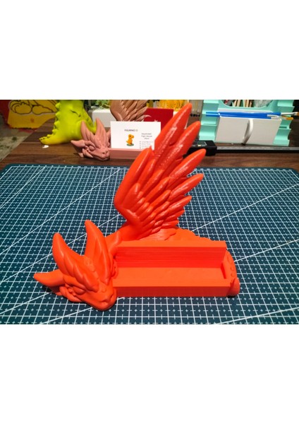 🐉 Ejderha Temalı Turuncu Kartvizitlik modelleri