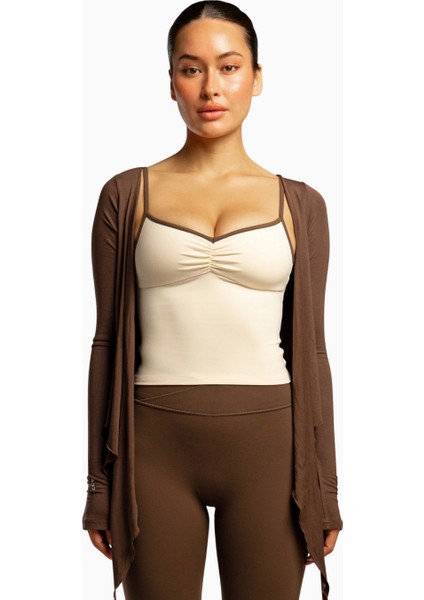 437 The Ballet Wrap Eco-Friendly Modal Uzun Kollu Bale Tarzı Kadın Üst modelleri