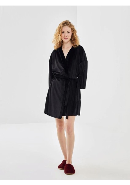 Şal Yaka Kadife Kadın Sabahlık (W5) fırsatları