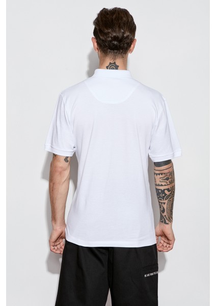 Beyaz Regular Fit Polo T-Shirt fiyatları