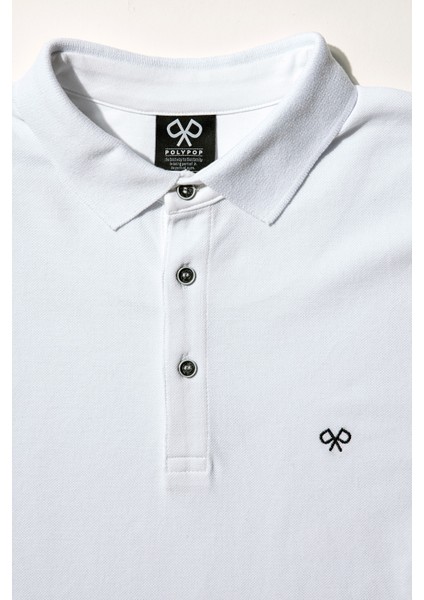 Beyaz Regular Fit Polo T-Shirt modelleri