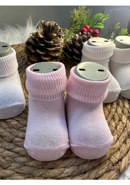 3'lü Paket Kız Bebek Renkli Pamuklu Lastiksiz Dikişsiz Soket Çorap modelleri