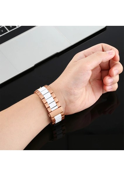 22MM Gear S3 Watch 4 -Gt2 GT2E 46MM Kayışkordon Seramik Paslanmaz ÇELIK-(5775) - M372K563-R76372 fırsatları