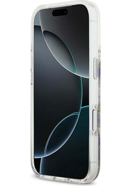 iPhone 17 Pro Uyumlu Kılıf Guess Lisanslı M-Safe Şarj Özellikli Transparan Resin Flowers Kapak Mor indirimleri