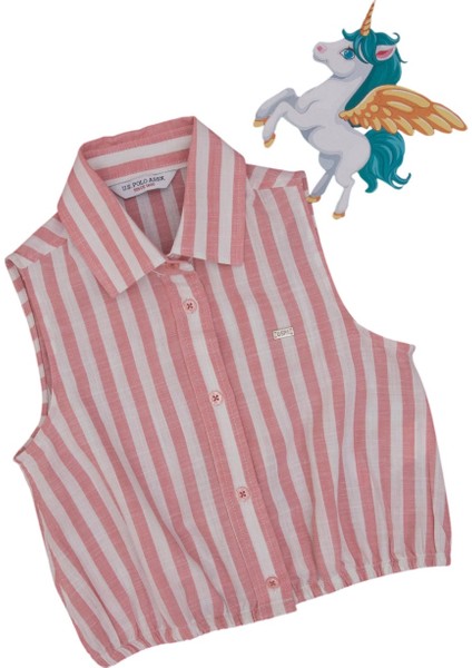 Kız Çocuk Çizgili Kolsuz Gömlek 2190808 modelleri