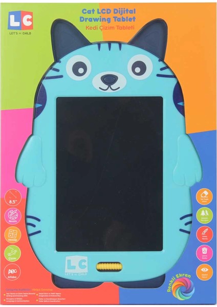 Lc Sevimli Kedi Çizim Tableti 22 cm fiyatları