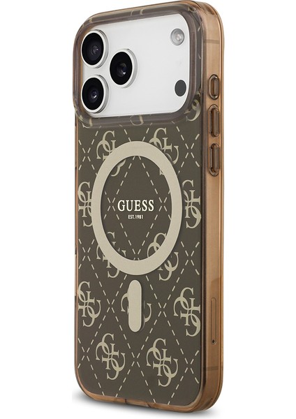iPhone 17 Pro Max Uyumlu Kılıf Guess Lisanslı M-Safeli Iml Baskılı Klasik Logolu 4g Desenli Kahve fiyatları