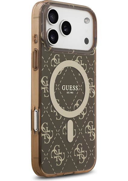 iPhone 17 Pro Max Uyumlu Kılıf Guess Lisanslı M-Safeli Iml Baskılı Klasik Logolu 4g Desenli Kahve fırsatları