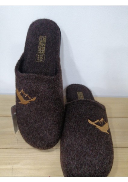 Kışlık Konfor Taban Keçe Rahat Taban Erkek Ev Terliği