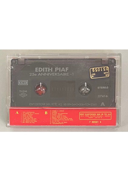 Edith Piaf 25E Anniversaire 1 Kaset (Orijinal Dönem Baskı Kaset) fiyatları
