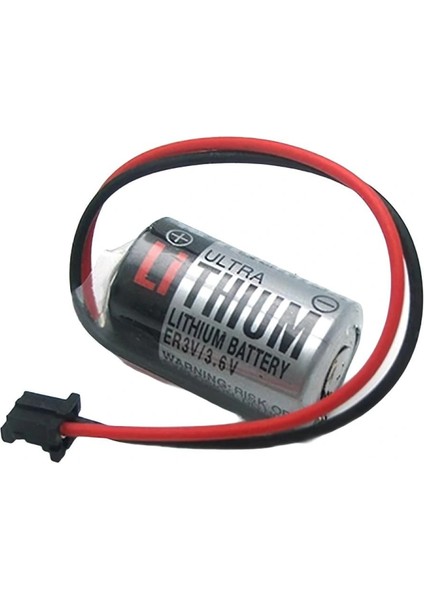 ER3V 3.6V 1/2AA Size Lithium Pil - Siyah Soket