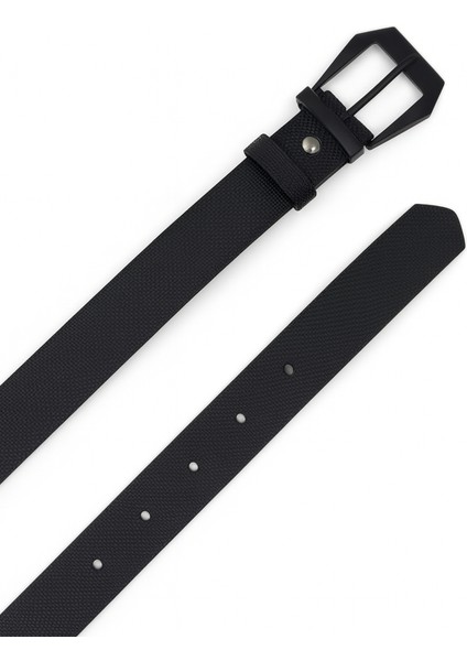 Kadın Dokulu Siyah Tokalı Deri Görünümlü Kemer fiyatları