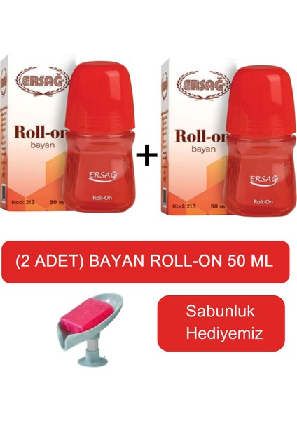Bayan (2ADET) Roll-On 50 ml - Sabunluk Hediyemiz 213-06