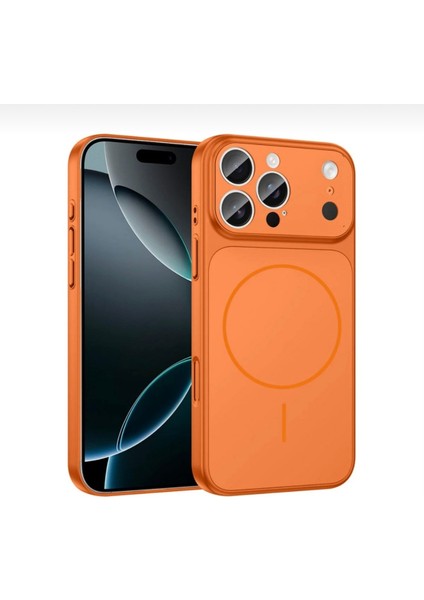 iPhone 14 Pro Max Uyumlu 17 Pro Max Görünümüne Çeviren Magsafe Özellikli Glass Telefon Kılıfı