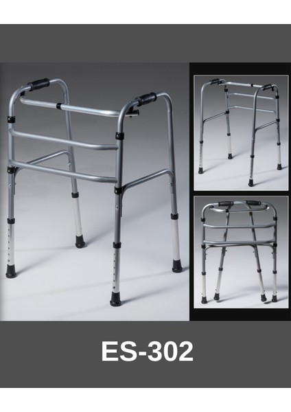 Walker Wolker Yürüteç Hareketli Katlanabilir Walker - - Demir Profil -