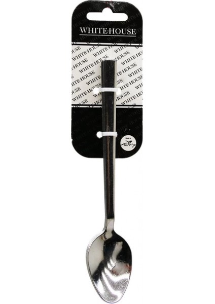 6 Parça Eko Çubuk Sade Metal Tatlı Kaşık 2mm (K95)