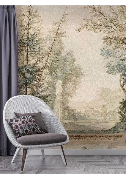 Antik Şehir Manzara Duvar Kağıdı -Isı ve Ses Yalıtımı Yırtılmaz modelleri