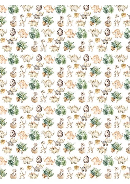 Dinazor Temalı Duvar Kağıdı -Isı ve Ses Yalıtımı Yırtılmaz modelleri