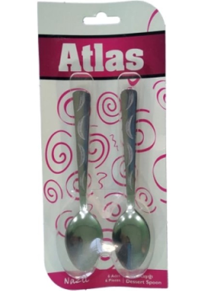 6 Parça Metal Tatlı Kaşık (K95)