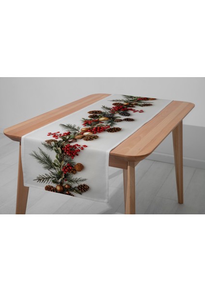 Dijital Baskılı Runner - Yılbaşı / Christmas Desenli - 140X40 cm modelleri