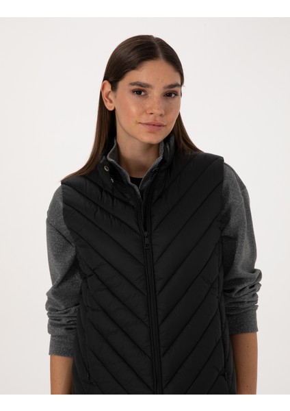 Kadın Siyah Yelek 50314047-VR046 fiyatları