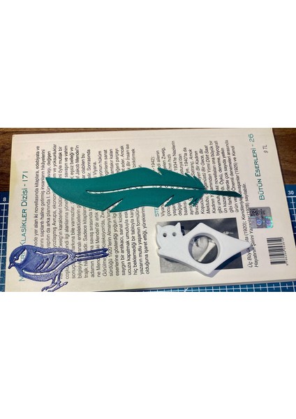 📚 Kitap Severler 3’lü Okuma Seti – Kedi, Yaprak ve Kuş Tasarımlı