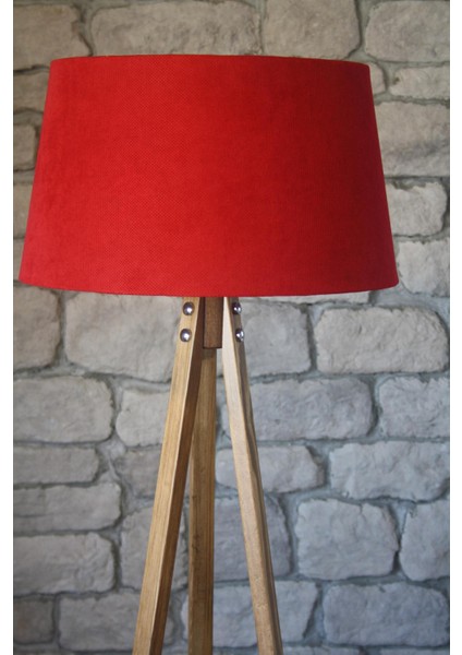 Düz 3 Ayak Tripod Lambader Abajur Köşe Lambası Naturel Ağaç Dekor Lamba fiyatları