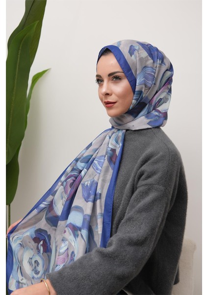 Floral Akrilik Desenli Dijital Soft Şal modelleri