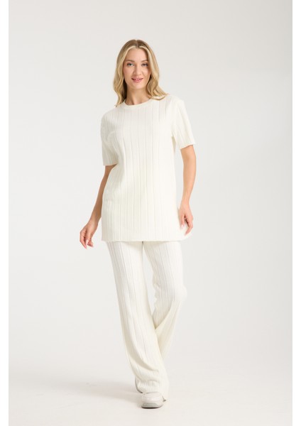 Çizgili Relax Fit Ikili Takım