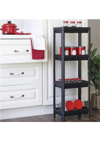 Siyah Dikdörtgen Raf Ünitesi Plastik (K95)