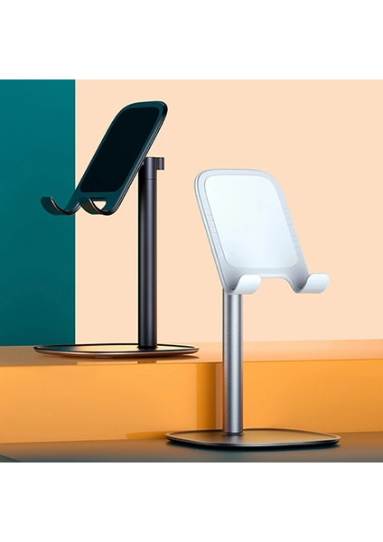 Ally Zm-12 Metal Cep Telefonu ve Tablet Masaüstü Tutucu STAND-(5775) - M708K482-R69708 modelleri