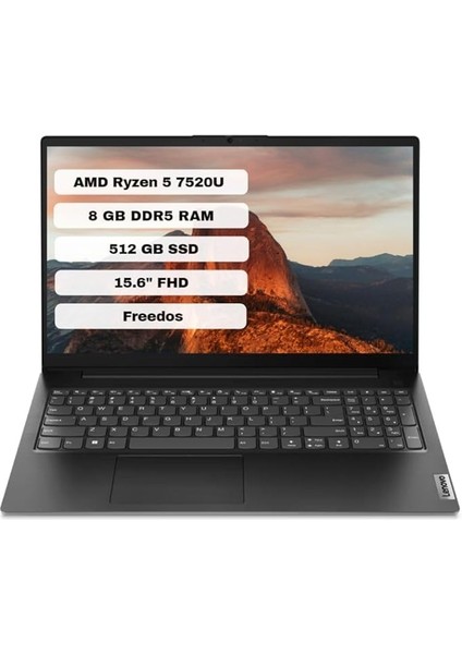 V15 G4 Amn 82YU0124TX Amd Ryzen 5 7520U 8gb 512GB SSD Freedos 15.6" Fhd Taşınabilir Bilgisayar